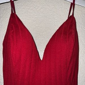 Beautiful red dress that shows your figure